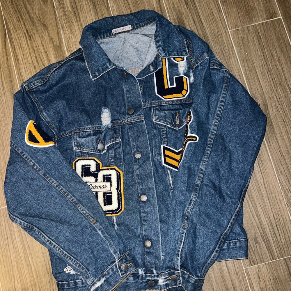 CARMAR DENIM JACKET! Never worn. Luxury piece